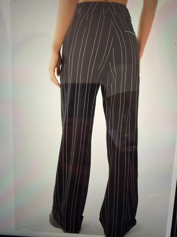 I.AM.GIA black stripe wide leg pants small - Image 10