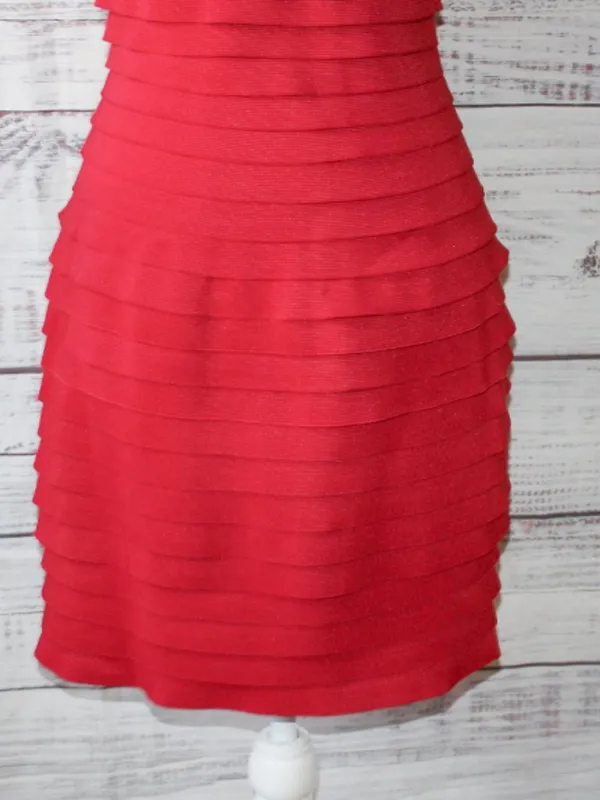 Sherri Hill 2009 Prom Style bodycon cocktail Red Dress Size 6 - Image 4