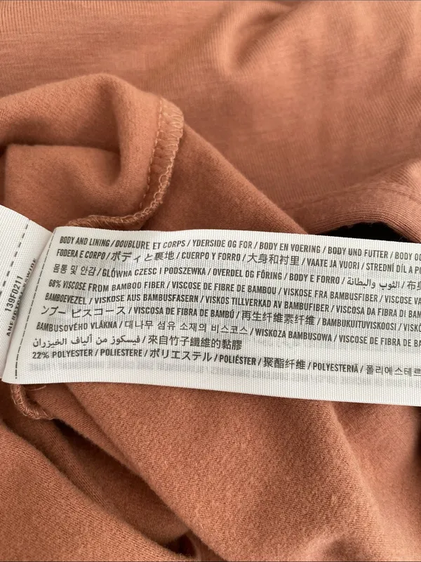Abercrombie & Fitch L/S Henley Soft AF Bodysuit Terracotta Size XL - Image 5