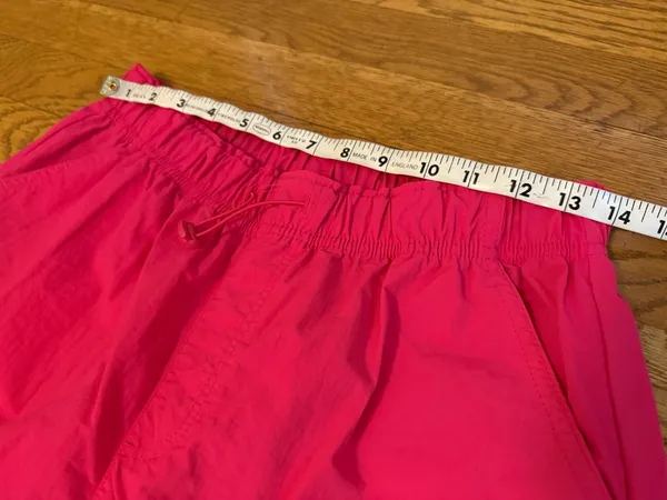 High waist parachute cargo pants in hot pink size M - Image 9