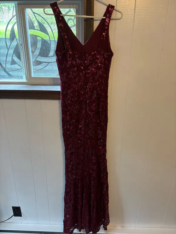 City Triangles Dress Red Vintage - Image 2