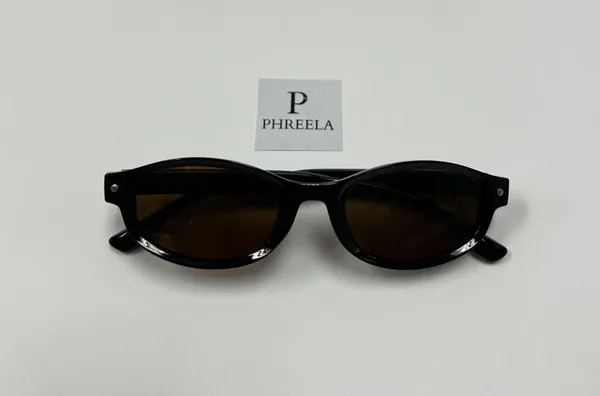 Small oval brown sunglasses / round sunglasses - Image 5