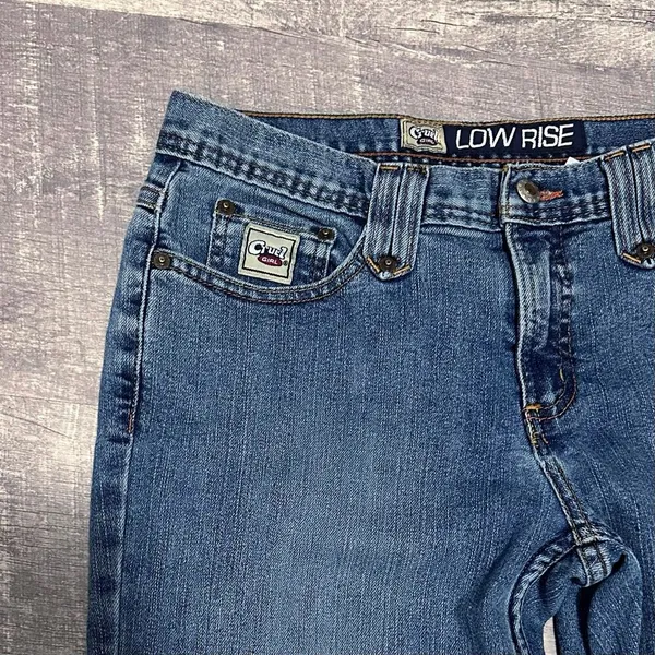 Cruel Girl Medium Wash Bootcut Western Jean Womens 11 (32.5X32) Low Rise Stretch - Image 8