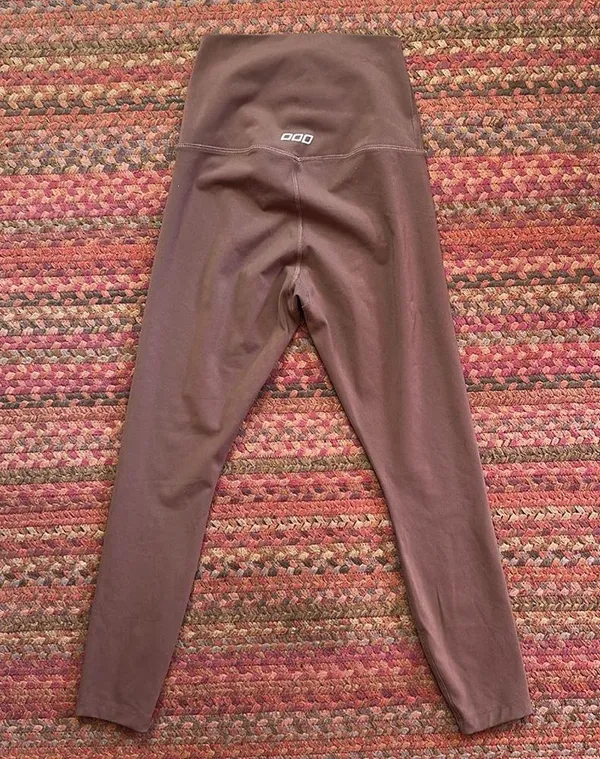 Lorna Jane Australia Chocolate Brown Crop Athletic Leggings - Image 3