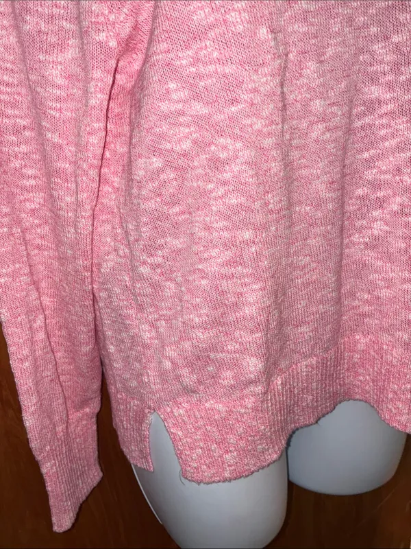 J. Crew Pink & White Heathered Sweater Size Small - Image 5