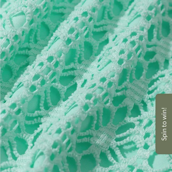 Berlook Cyan V-Cut Mesh Bikini Bottom ONLY 1130 - Image 7