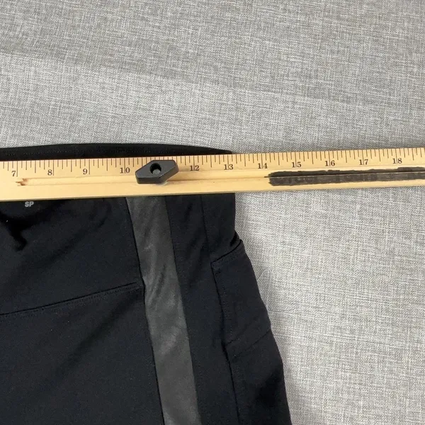 Athleta Leggings Womens Small Petite Black Ankle Side Stripe Stretch Yoga Gym - Image 7