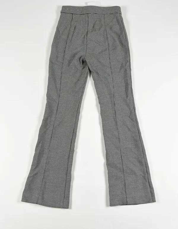 NEW Ann Taylor The High Waist Side Zip Stretch Trouser Pant Houndstooth Print 0 - Image 4