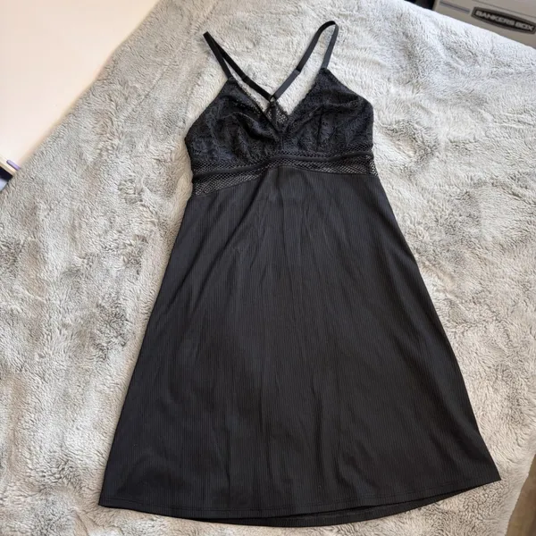 Gilligan & O'Malley Large‎ Small Lace Chemise Lingerie Nightie Mesh Accent Sexy - Image 15