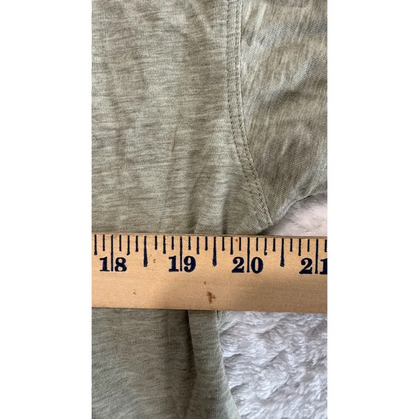 Lululemon Cates Tee Heathered Olive Green Cropped Boxy T-Shirt Womens Size 6 - Image 7