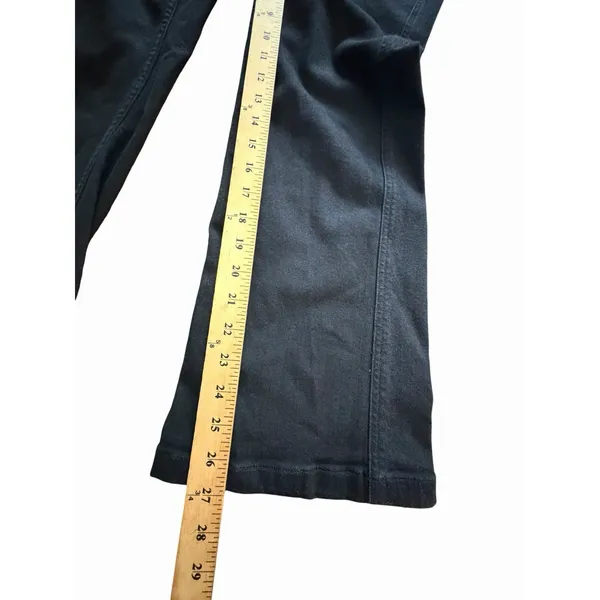 SPANX Jeans Women's Large Black Dark Wash Bootcut Two Pocket Denim #EEE1-1 - Image 7