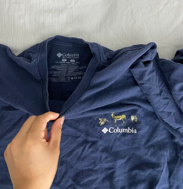 Columbia Dark Blue Long Sleeve Shirt - Image 5