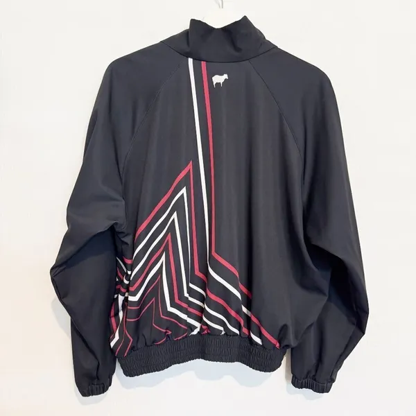 Goldsheep Star Print Quarter Zip Jacket‎ Small Streetwear Athleisure SpaceCore - Image 6