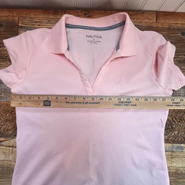 Pink Short Sleeved Polo Shirt - Image 6