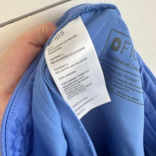 Figs Women’s Extra Small Celi Blue Zamora Scrub Jogger Pants - Image 5