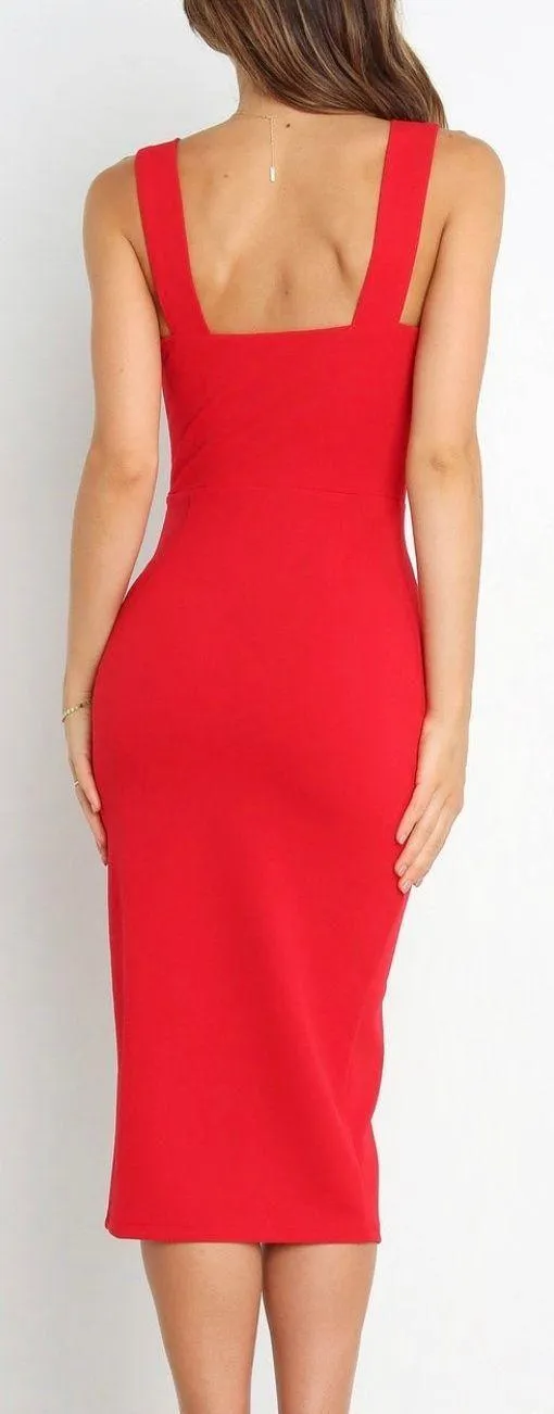 Petal & Pup Hyatt Dress - RED - Image 4