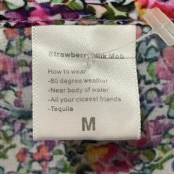 Strawberry Milk Mob Chiffon Mini Cover Up Dress - Honeysuckle - Medium - Image 8