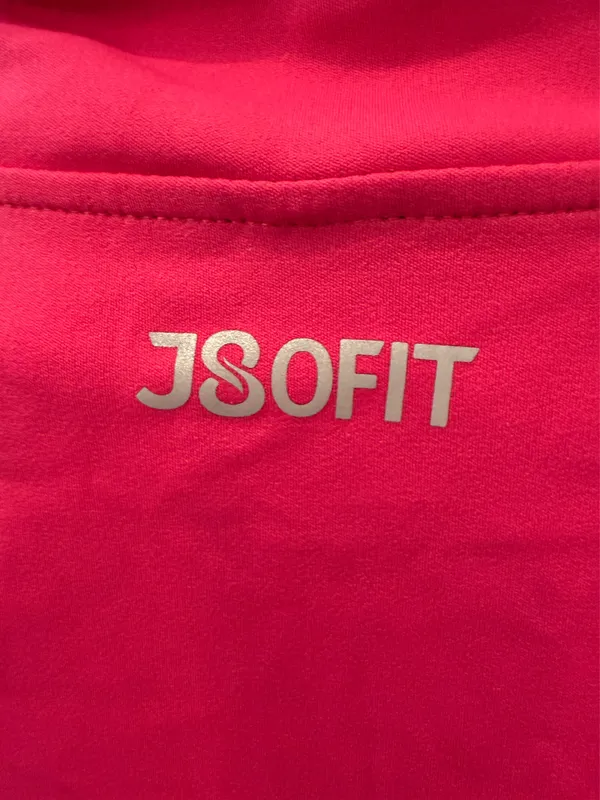 Hot Pink J80FIT Zip up workout top - Image 2