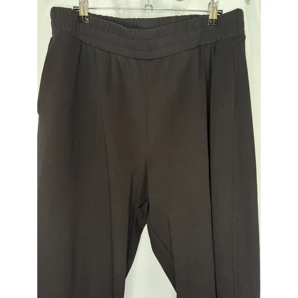 Old Navy Active Dynamic Fleece Wide Leg Pants High Rise Black Size XL Pockets - Image 4