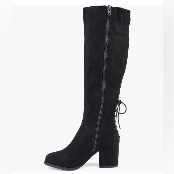 Lee JOURNEE Collection Leeds Black Knee High Boots Size 9 - Image 5