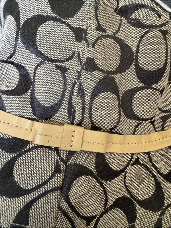 COACH Y2K BUCKET HAT Black Gray S/P Vintage 90s - Image 6
