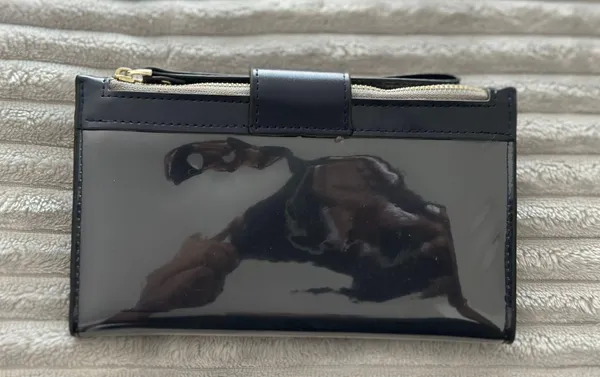 Touch Screen Long Wristlet Wallet In Royal Blue - Image 3