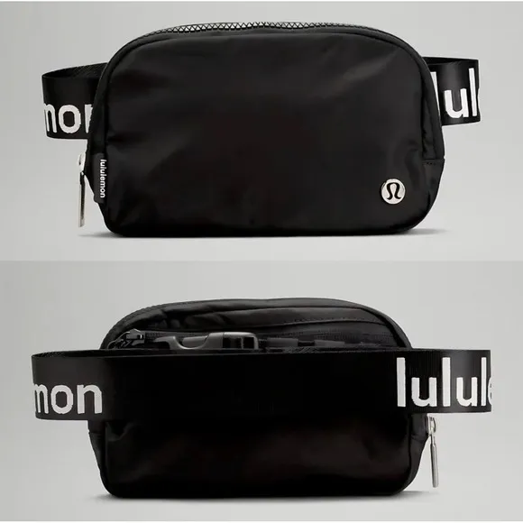 Lululemon Everywhere Belt‎ Bag Black Spellout Sporty Pack Travel Festival NWT - Image 2
