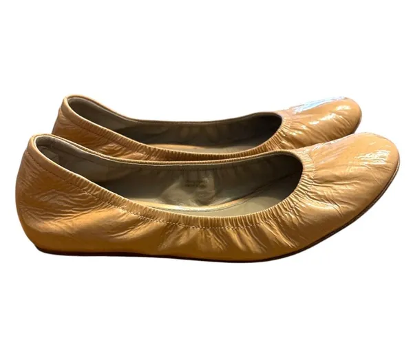 Vera Wang Lavender Patent Leather Ballet Flats Nude Size 8 - Image 4