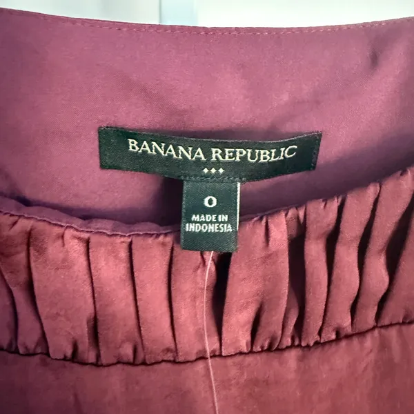 Banana Republic Y2K Cami Top‎ Ruched Sleeveless Blouse Tank Top Size 0 - Image 4