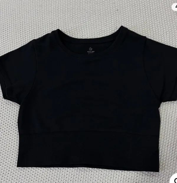 OFFLINE by Aerie Cropped Seamless T-Shirt - Image 2