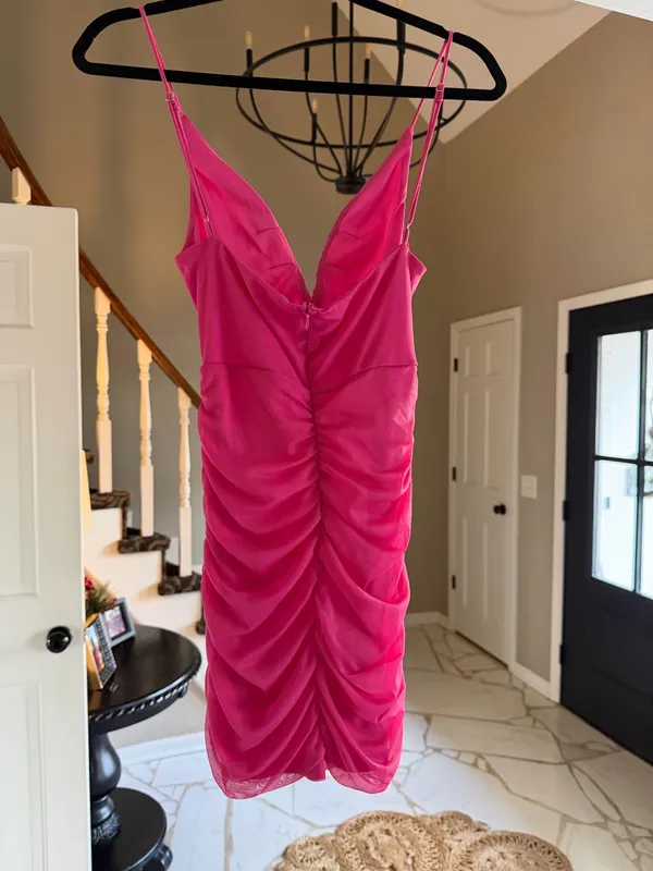Lucy in the Sky Pink Mini Dress - Image 2