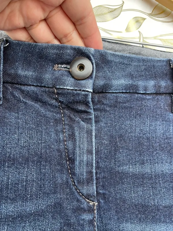 Brunello Cucinelli Dark Wash Skinny Jeans IT 42 US 6 Luxury Quiet Luxury Core - Image 3