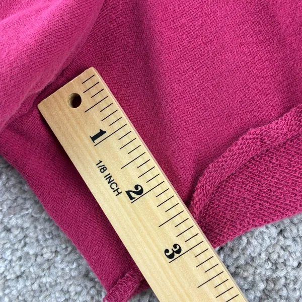 GAP Logo 1969 Fleece Short Size L Fuschia Spellout Y2K Comfy Loungewear Heritage - Image 7