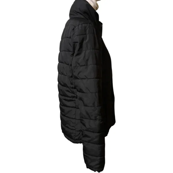 Gap Women's Black Cold Weather Button Front Puffer Jacket Sz S - Image 4