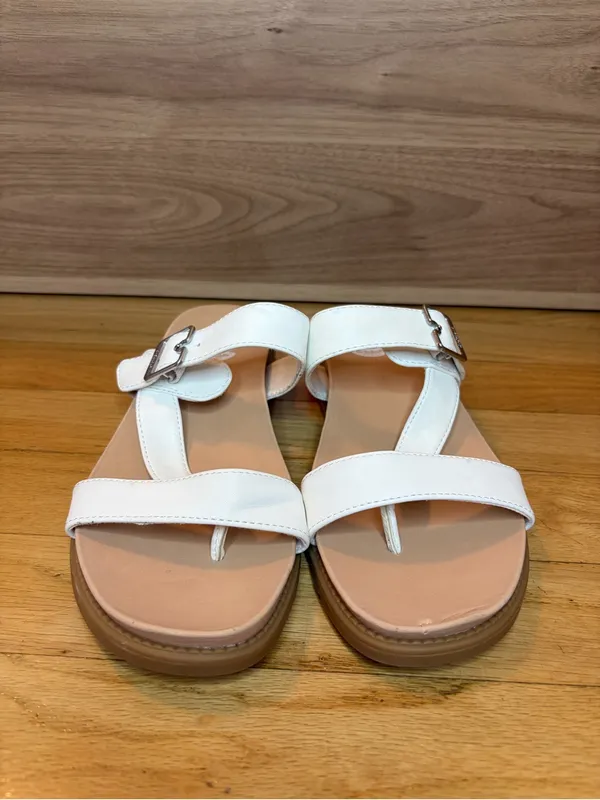 Dr. Scholl's Sustainable Comfort Island Dream White Strappy Sandals - Size 6.5 - Image 3