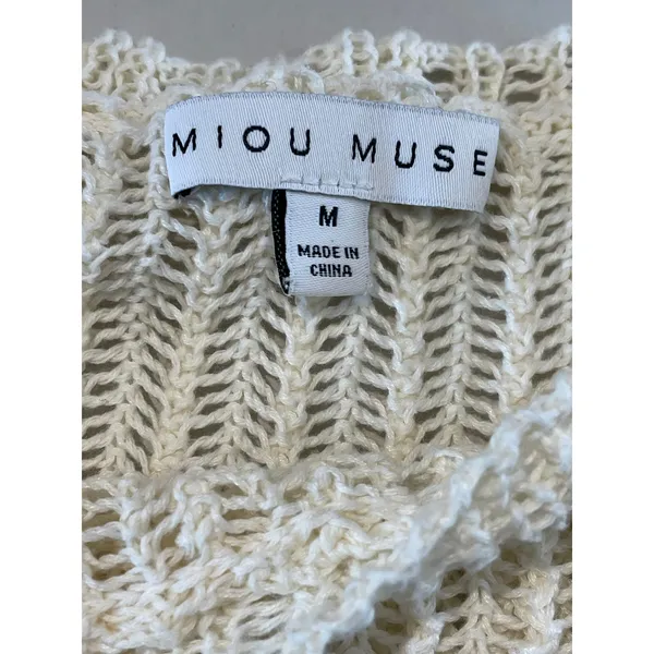 Miou Muse Top Lightweight Knit Sleeveless Size M Size M - Image 5
