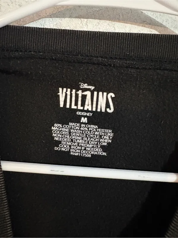 Disney Villains Crewneck Graphic Sweater | Size: Medium - Image 4