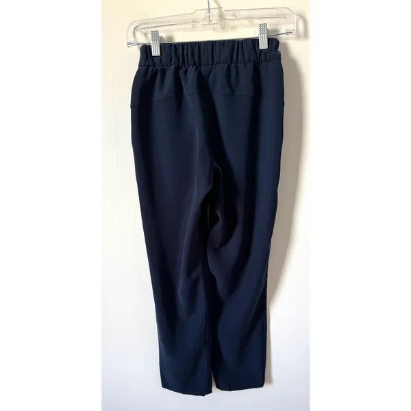 Lululemon Keep Moving Pant 7/8 High-Rise Pull On Elastic Pants Navy Blue Size 2 - Image 4