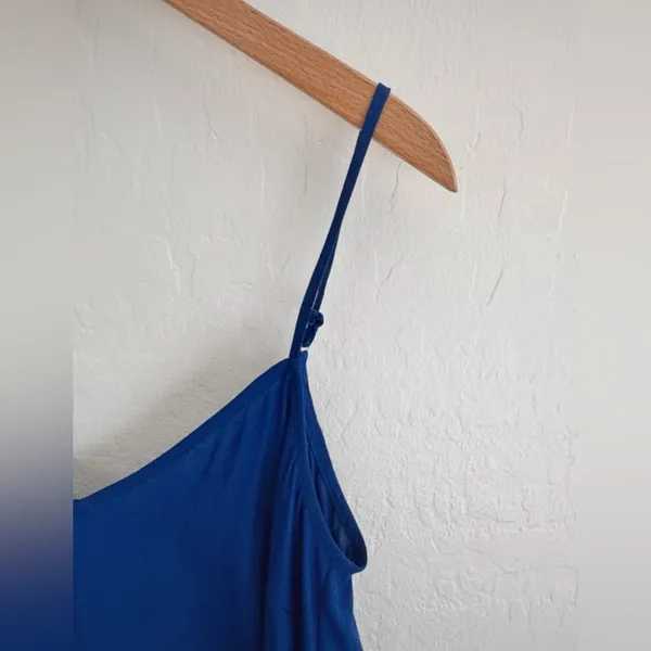 H&M Divided Royal Blue‎ V-Neck Cami Tank Top Size 4 - Image 3