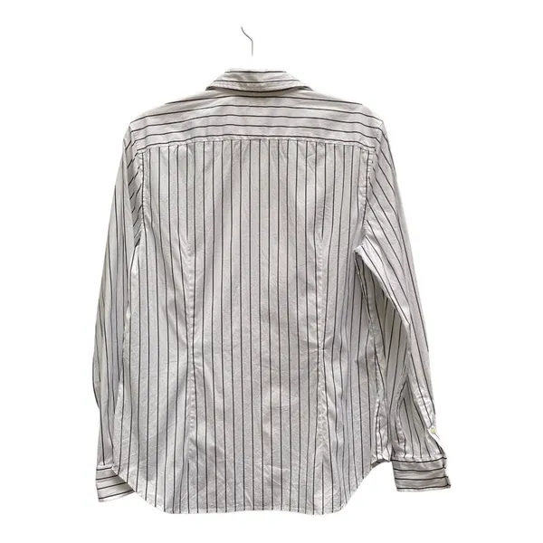 Lauren Ralph Lauren Sz L Preppy Classic White black striped button down shirt - Image 2