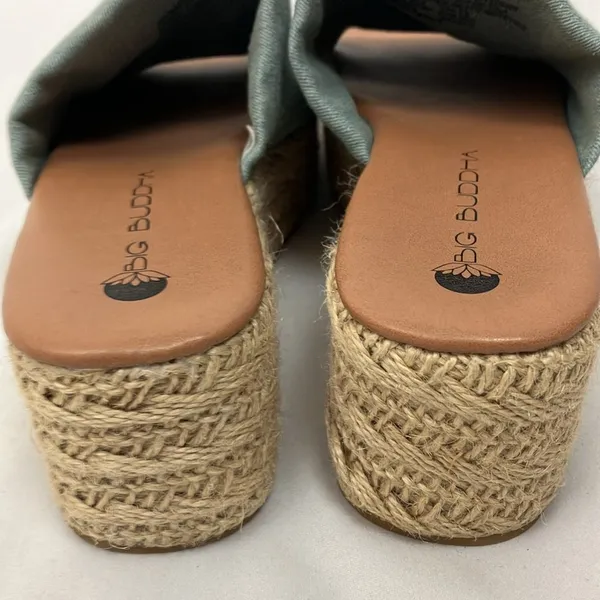 Big Buddha light denim Espadrille Slide-on Clogs Women’s Size 7.5 - Image 5