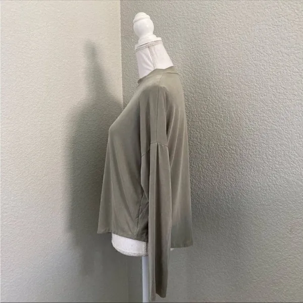 Madewell Tatiana Mock Neck Long Sleeve Top Size Medium - Image 9