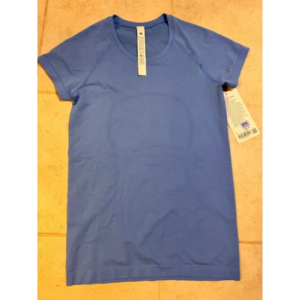 Lululemon Swiftly Tech Short Sleeve 2.0 Poolside Blue Running Shirt Size 6 NWT - Image 3