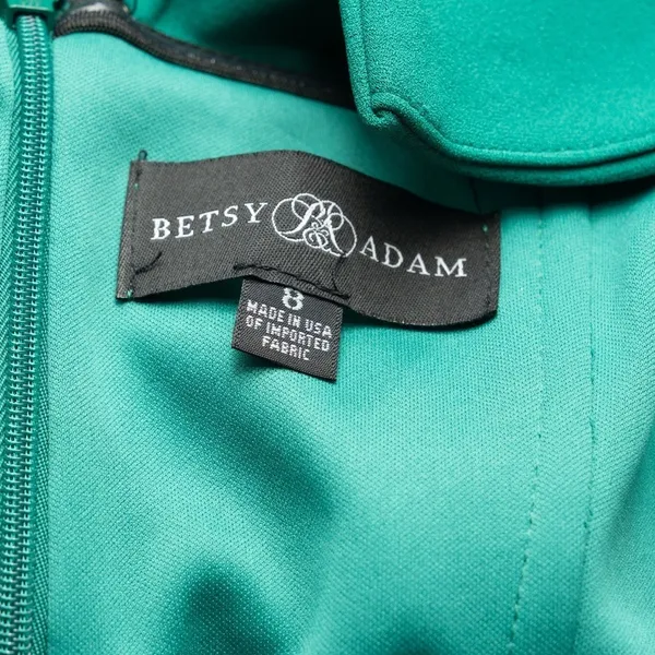 Betsy &‎ Adam - Off-The-Shoulder Ruffle Sheath Dress - Image 10