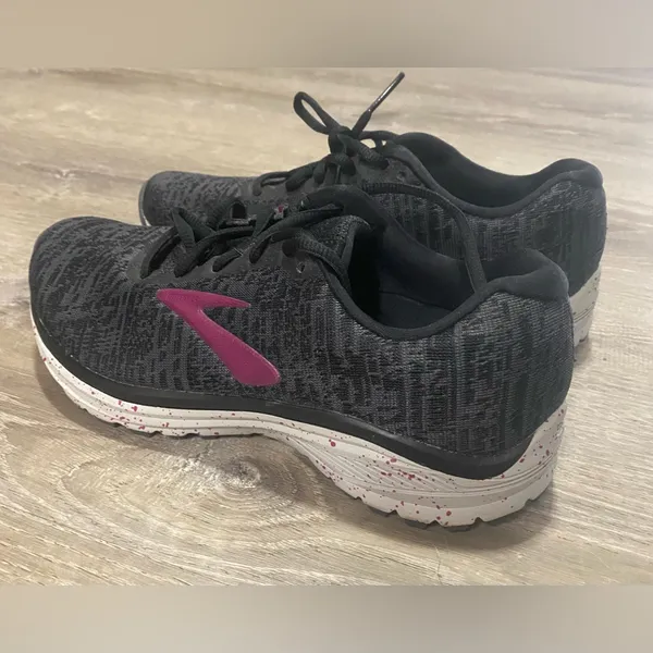 Brooks Signal Running Shoes Women’s 7.5 Gray Purple Athletic Sneakers - Image 6