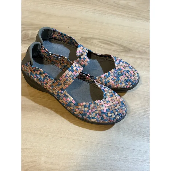 Cobb Hill Mantra Mary Jane Shoes Womens 9 Multi Color Woven Comfort Walking - Image 2