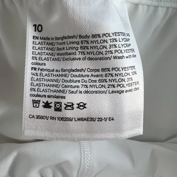 Lululemon Size 10 Court Rival High Rise Skirt Run Tennis White Women's Athletic - Image 12