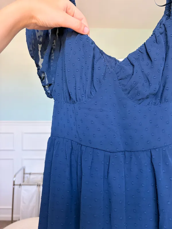 Francesca's Dress Navy Mini - Image 4