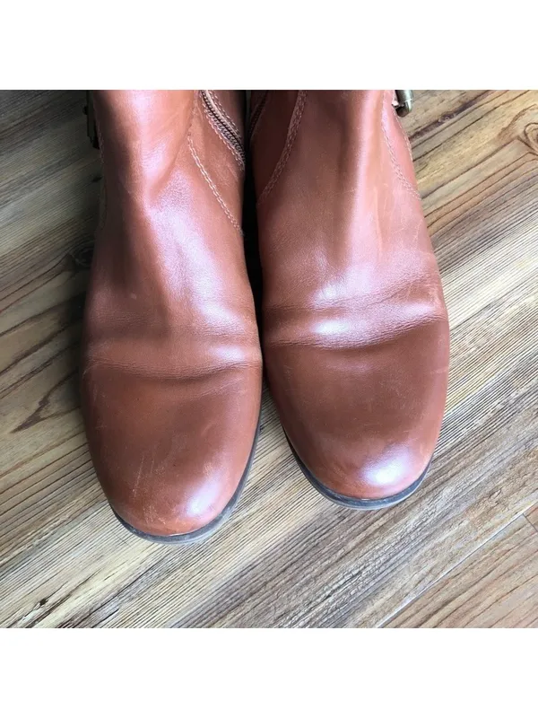 Nine West Women's Vasookie Vintage America Collection Tall Leather Boot Size 8.5 - Image 7