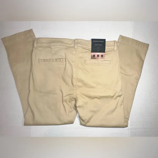 Banana Republic Pants Women Size 8S Skinny Khaki Ankle Mid-Rise Tan Workwear NWT - Image 13